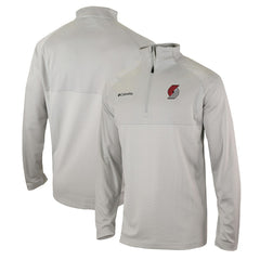 Portland Trail Blazers Omni-Wick Rockin' It Quarter-Zip Pullover Top - Heather Gray | Columbia shop