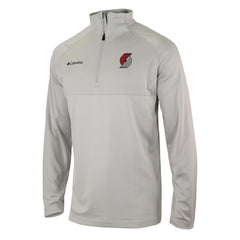 Portland Trail Blazers Omni-Wick Rockin' It Quarter-Zip Pullover Top - Heather Gray | Columbia shop