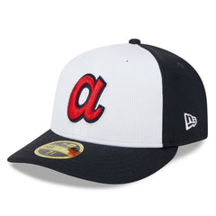 Atlanta Braves 2025 Batting Practice Low Profile 59FIFTY Fitted Hat - White | New Era