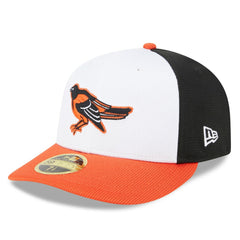 Baltimore Orioles 2025 Batting Practice Low Profile 59FIFTY Fitted Hat - White | New Era