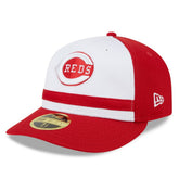 Cincinnati Reds 2025 Batting Practice Low Profile 59FIFTY Fitted Hat - White | New Era