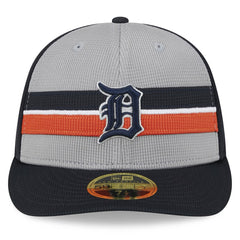 Detroit Tigers 2025 Batting Practice Low Profile 59FIFTY Fitted Hat - Gray | New Era