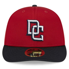 Washington Nationals 2025 Batting Practice Low Profile 59FIFTY Fitted Hat - Red | New Era