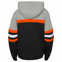 Phoenix Suns Youth Hardwood Classics Head Coach Pullover Hoodie - Black/Heather Gray | Mitchell & Ness outlet