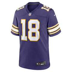 Justin Jefferson Minnesota Vikings Classic Player Game Jersey - Purple | Nike outlet