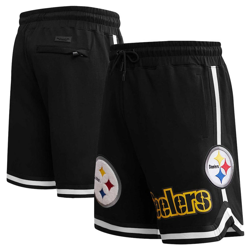 Pittsburgh Steelers Pro Standard Classic Chenille Shorts - Black outlet