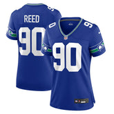 Jarran Reed Seattle Seahawks Women's Throwback Player Game Jersey - Royal | Nike outlet