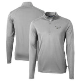 Philadelphia Eagles Cutter & Buck Virtue Eco Pique Recycled Quarter-Zip Pullover - Silver cheap