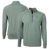 Philadelphia Eagles Cutter & Buck Adapt Eco Knit Heathered Recycled Quarter-Zip Pullover - Heather Green online