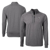 Philadelphia Eagles Cutter & Buck Adapt Eco Knit Heathered Recycled Quarter-Zip Pullover - Heather Black online