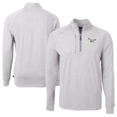 Philadelphia Eagles Cutter & Buck Adapt Eco Knit Heathered Recycled Quarter-Zip Pullover - Heather Gray online