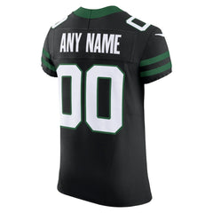 New York Jets Alternate Vapor F.U.S.E. Elite Custom Jersey - Legacy Black | Nike cheap