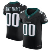 Philadelphia Eagles Alternate Vapor F.U.S.E. Elite Custom Jersey - Black | Nike on sale