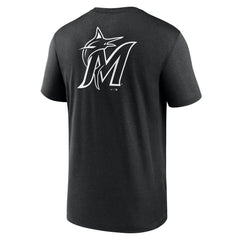 Miami Marlins Fashion Over Shoulder Logo Legend T-Shirt - Black | Nike