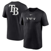 Tampa Bay Rays Fashion Over Shoulder Logo Legend T-Shirt - Black | Nike
