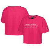 Pittsburgh Penguins Pro Standard Women's Triple Pink Cropped Boxy T-Shirt