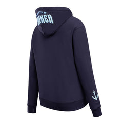 Seattle Kraken Pro Standard Women's Classic Chenille Pullover Hoodie Navy