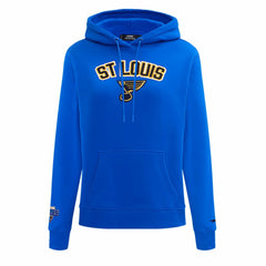 St. Louis Blues Pro Standard Women's Classic Chenille Pullover Hoodie Blue