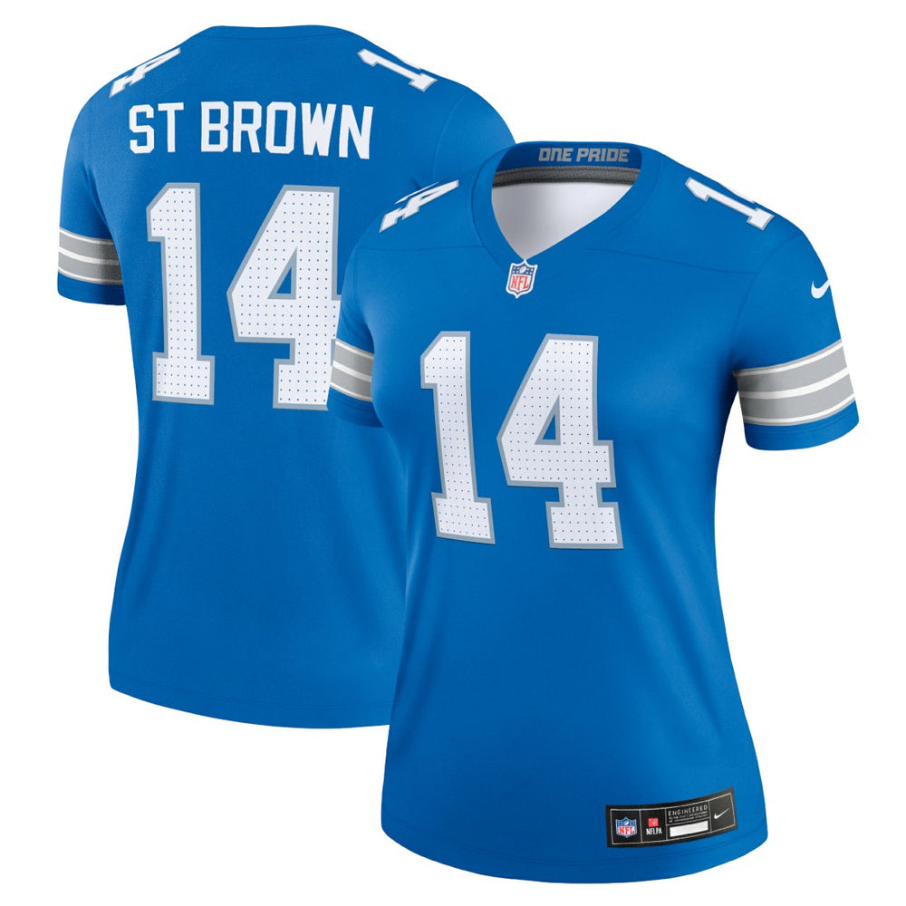 Amon-Ra St. Brown Detroit Lions Women's Legend Player Performance Top - Blue | Nike discount