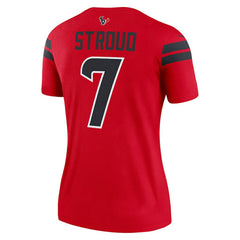 C.J. Stroud Houston Texans Women's Alternate Legend Player Performance Top - Red | Nike on sale
