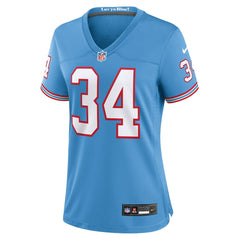 Earl Campbell Tennessee Titans Women's Oilers Throwback Retired Player Game Jersey - Light Blue | Nike for sale
