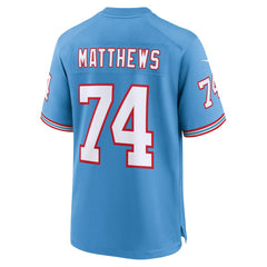 Bruce Matthews Tennessee Titans Retired Player Alternate Game Jersey - Light Blue | Nike outlet