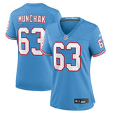 Mike Munchak Tennessee Titans Women's Oilers Throwback Retired Player Game Jersey - Light Blue | Nike sale