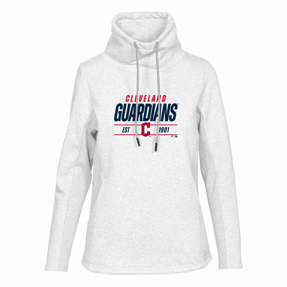 Cleveland Guardians Levelwear Women's Verve Loop Pullover Sweatshirt - White