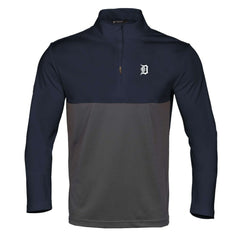 Detroit Tigers Levelwear Pursue Insignia 2.0 Quarter-Zip Pullover Top - Navy/Charcoal