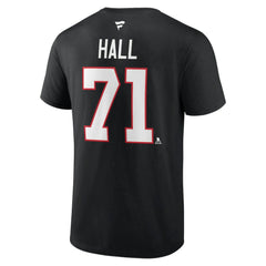 Taylor Hall Chicago Blackhawks Fanatics Authentic Stack Name & Number T-Shirt Black