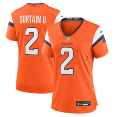 Patrick Surtain II Denver Broncos Women's Mile High Collection Game Jersey - Orange | Nike sale