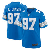 Aidan Hutchinson Detroit Lions Game Jersey - Blue | Nike cheap