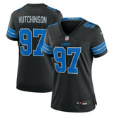 Aidan Hutchinson Detroit Lions Women's 2nd Alternate Game Jersey - Black | Nike discount