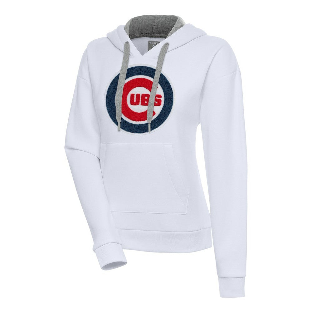 Chicago Cubs Antigua Women's Victory Pullover Hoodie - White