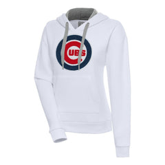 Chicago Cubs Antigua Women's Victory Pullover Hoodie - White