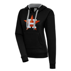 Houston Astros Antigua Women's Victory Pullover Hoodie - Black