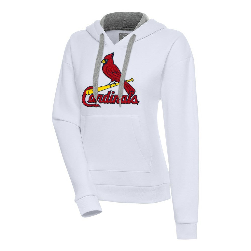 St. Louis Cardinals Antigua Women's Victory Pullover Hoodie - White