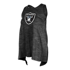 Las Vegas Raiders New Era Women's Plus Size Space Dye Active Tank Top - Black on sale