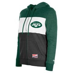 New York Jets New Era Women's Color-Block Full-Zip Hoodie - Green cheap
