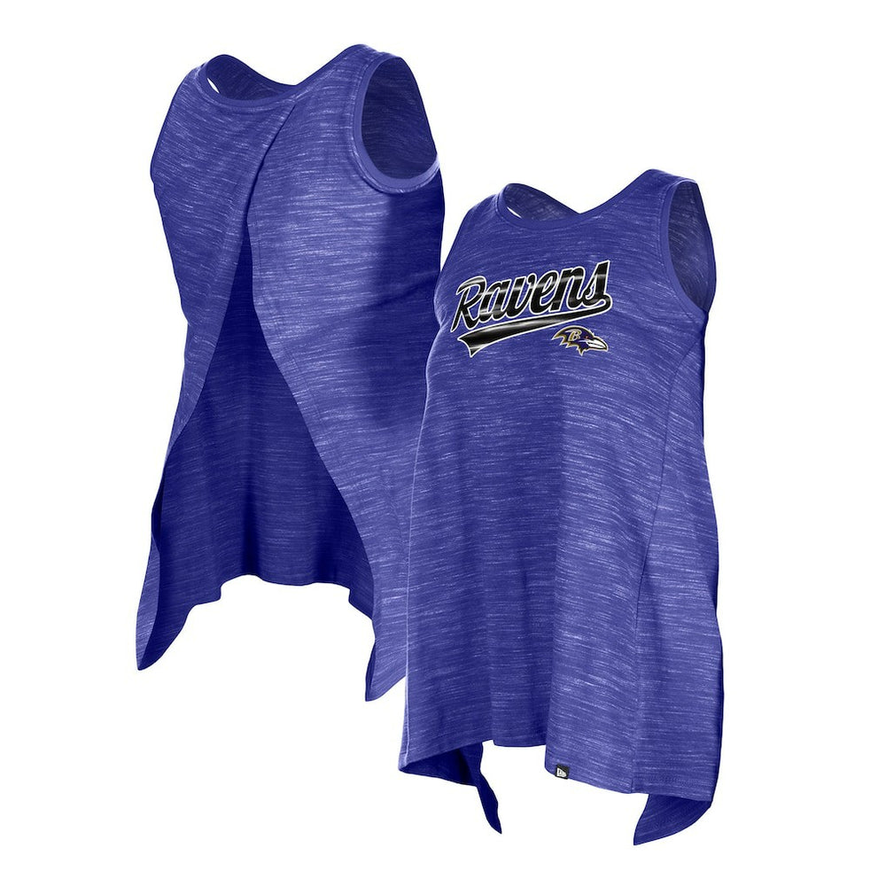 Baltimore Ravens New Era Women's Space Dye Active Tank Top - Purple on sale
