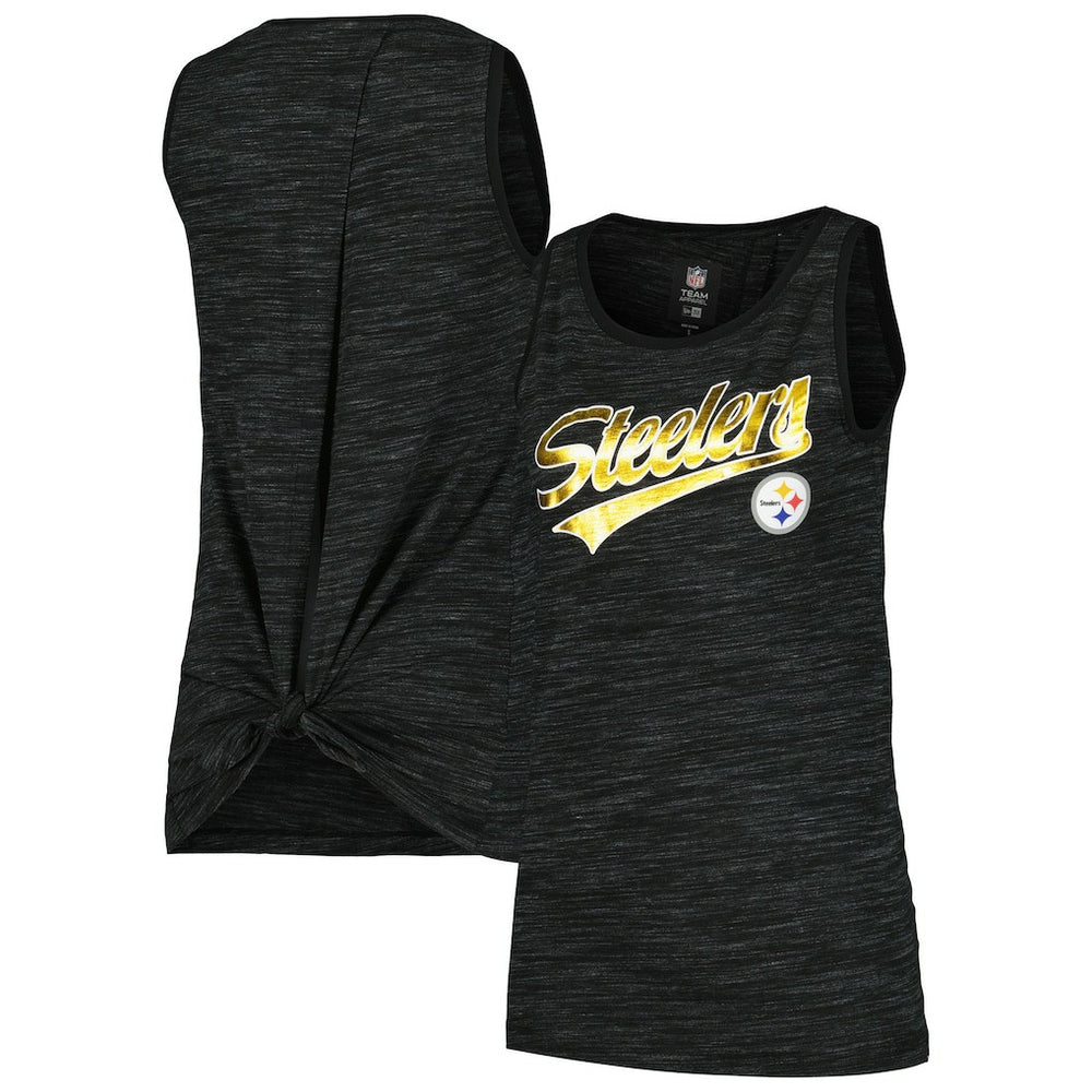Pittsburgh Steelers New Era Women's Space Dye Active Tank Top - Black discount