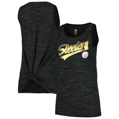Pittsburgh Steelers New Era Women's Space Dye Active Tank Top - Black discount
