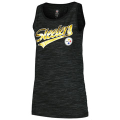 Pittsburgh Steelers New Era Women's Space Dye Active Tank Top - Black discount