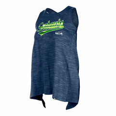 Seattle Seahawks New Era Women's Space Dye Active Tank Top - College Navy sale