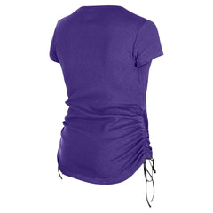 Baltimore Ravens New Era Women's Ruched Side T-Shirt - Purple online