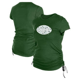 New York Jets New Era Women's Ruched Side T-Shirt - Green sale