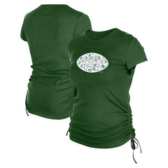 New York Jets New Era Women's Ruched Side T-Shirt - Green sale