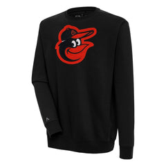 Baltimore Orioles Antigua Victory Pullover Sweatshirt - Black