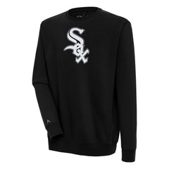 Chicago White Sox Antigua Victory Pullover Sweatshirt - Black