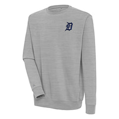 Detroit Tigers Antigua Victory Pullover Sweatshirt - Heather Gray